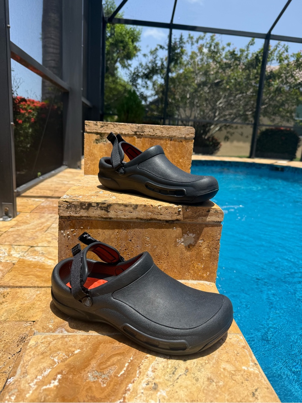 CROCS Black non-slip work clogs